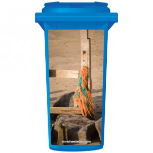 Fishing Nets On A Post Wheelie Bin Sticker Panel